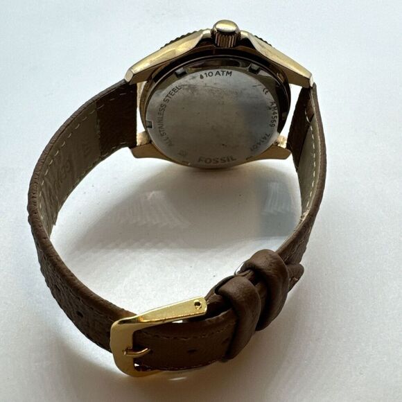 Fossil Ceclie AM4569 Women's Brown Leather Analog Dial Quartz Wrist Watch AEA439 - Picture 9 of 11